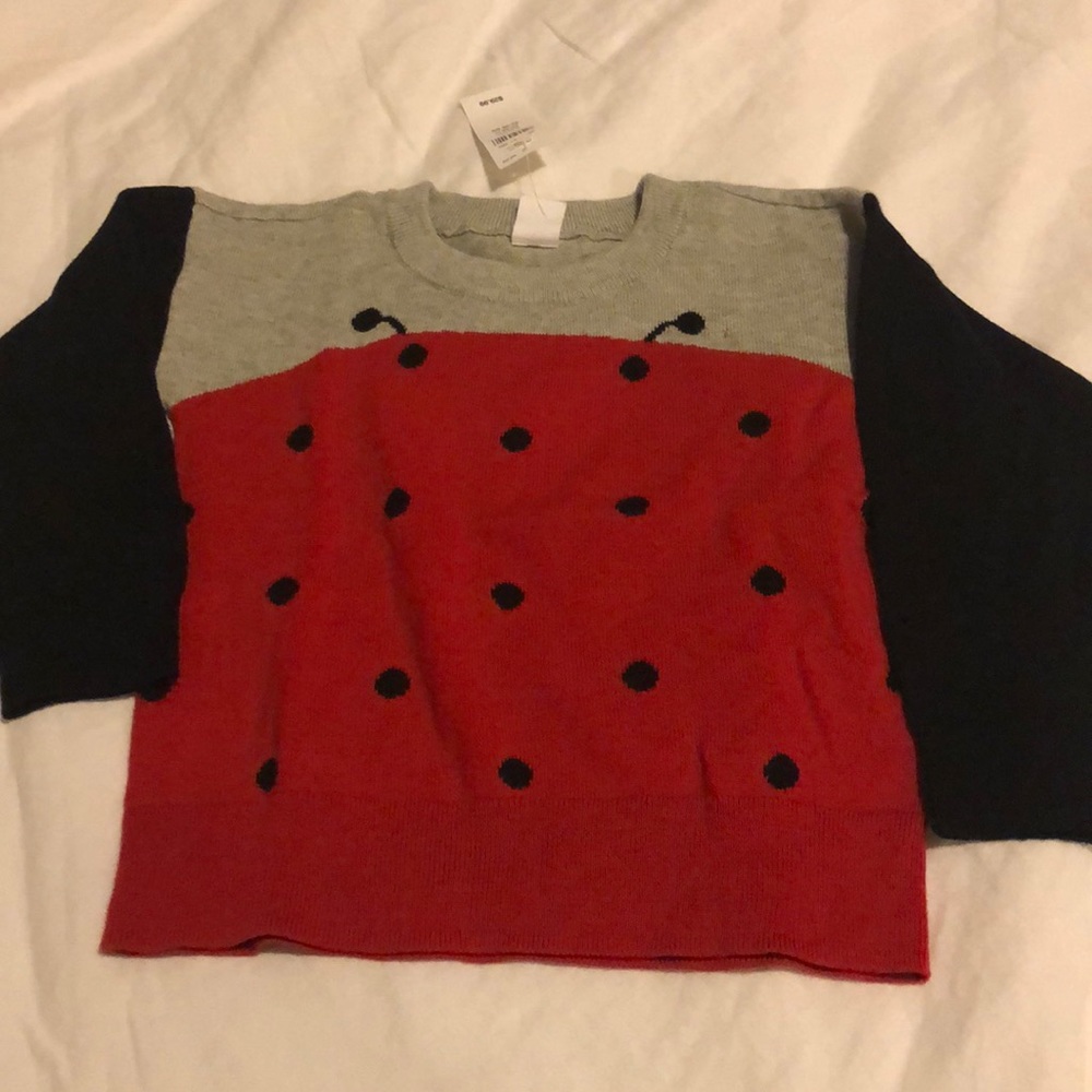 BabyGap Ladybug 100% cotton sweater